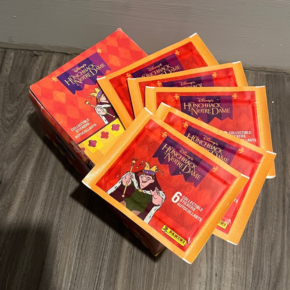 Disney Hunchback of Notre Dame Collectible sticker cards